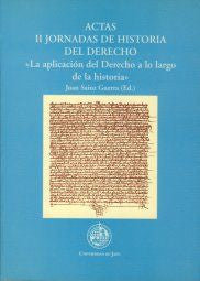 Actas II Jornadas de historia del derecho, de Varios autores | portada del libro