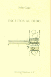 ESCRITOS AL OIDO, de CAGE | portada del libro