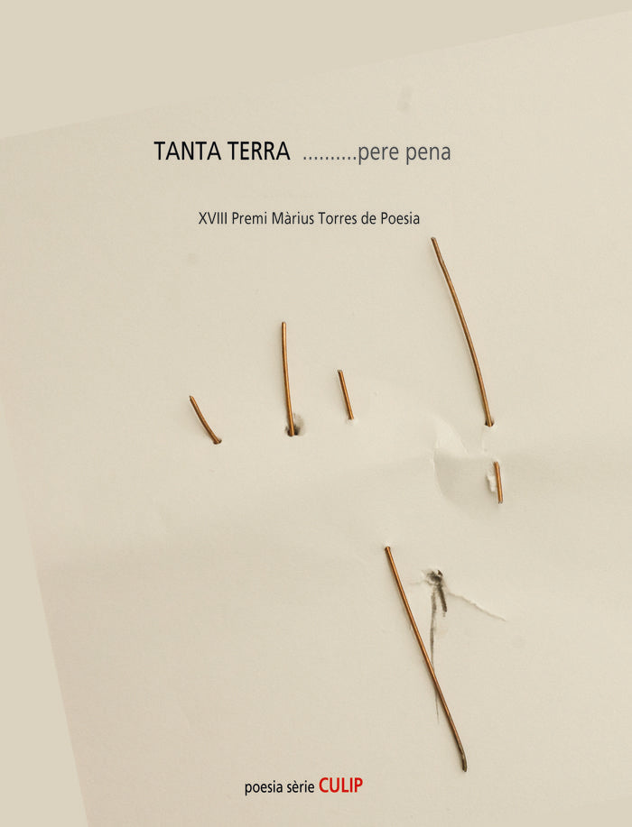 Tanta terra, de PERE PENA | portada del libro