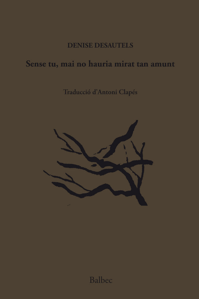 SENSE TU, MAI NO HAURIA MIRAT TAN AMUNT, de DENISE DESAUTELS | portada del libro