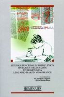 Estudios funcionales sobre léxico, sintaxis y traducción. Un homenaje a Leocadio Mart¡n Mingorance, de MOLINA PLAZA | portada