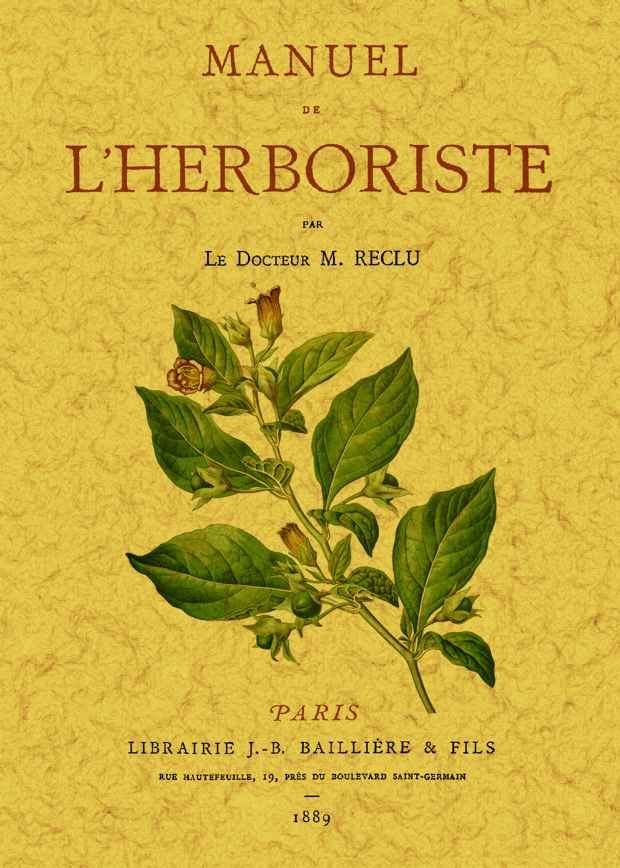 Manuel de l'herboriste, de Reclu, M. | portada del libro