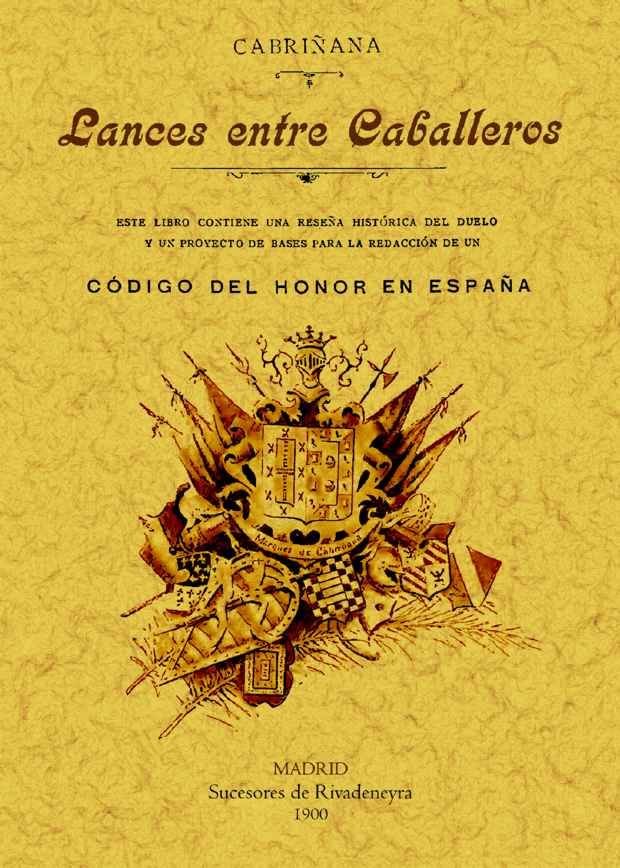 Lances entre caballeros, de Urbina y Cevallos-Escalera, Julio | portada del libro