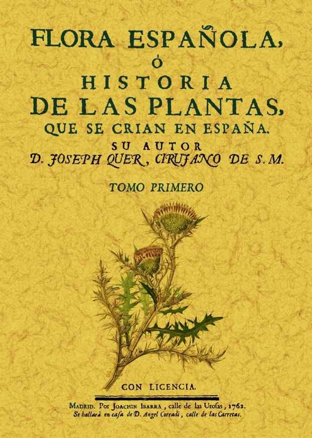 Flora española o historia de las plantas que se crian en España (6 Tomos), de Qher, Joseph | portada del libro