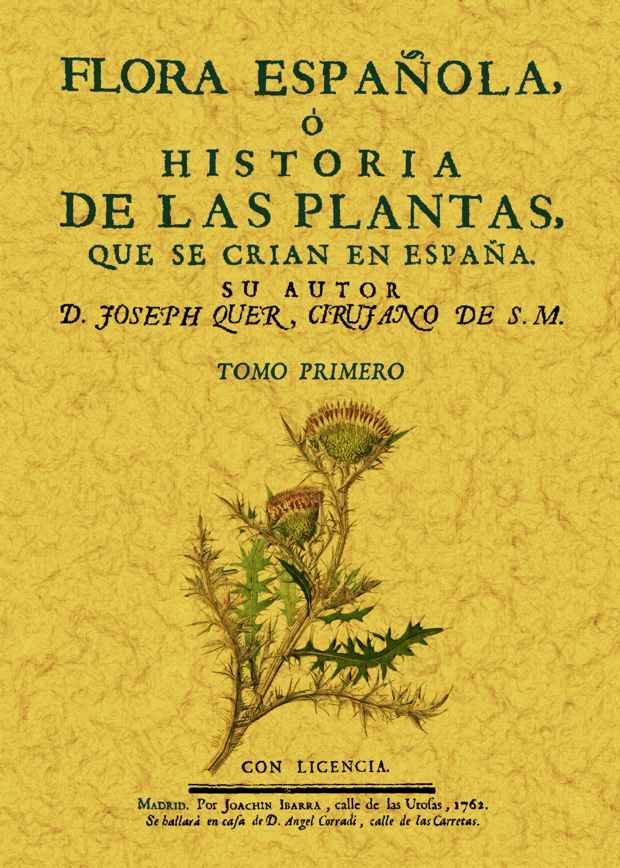 Flora española o historia de las plantas que se crian en España (Tomo 1), de Qher, Joseph | portada del libro