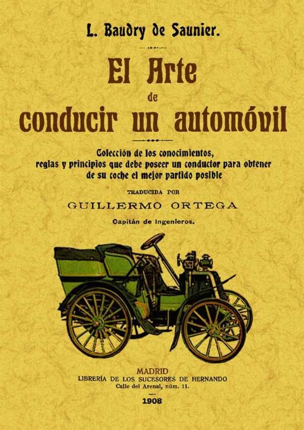 Arte de conducir un automóvil, de Baudri de Saunier, L. | portada del libro