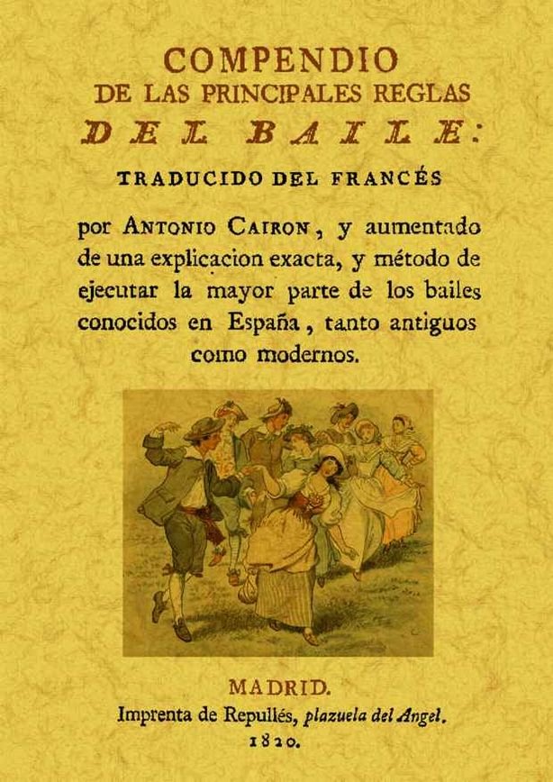 Compendio de las principales reglas del baile, de Ramonet, Jose | portada del libro