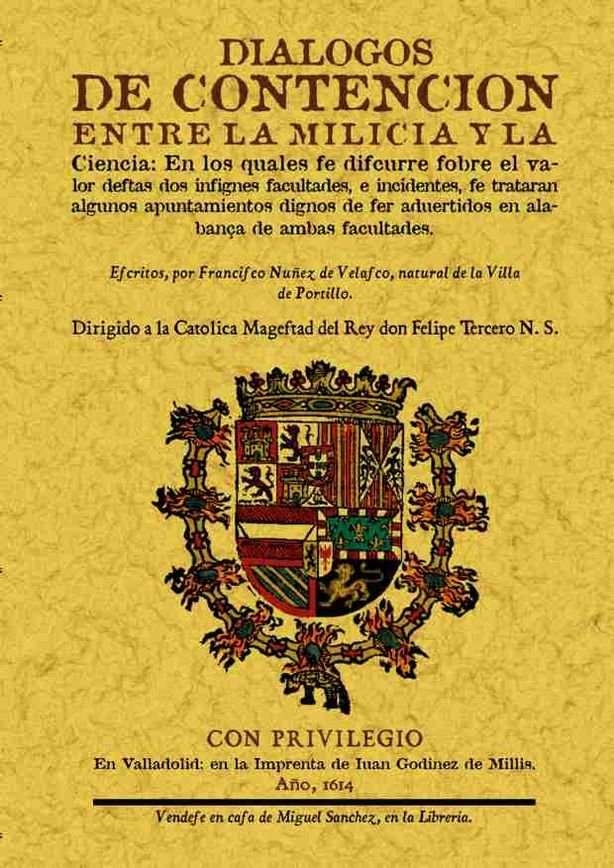 Dialogos de contención entre la milicia y la ciencia, de Nuñez de Velasco, Francisco | portada del libro