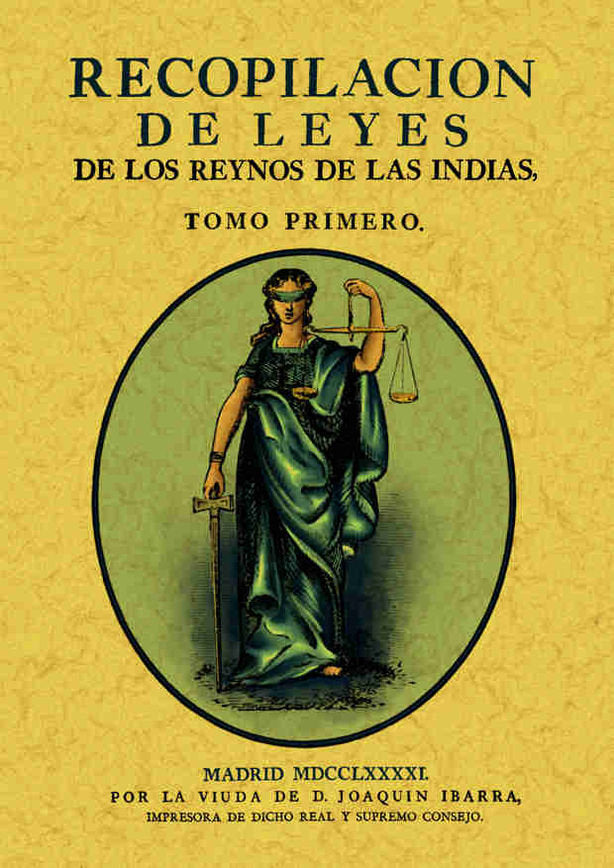 Recopilación de leyes de los Reynos de las Indias (3 tomos) | portada del libro
