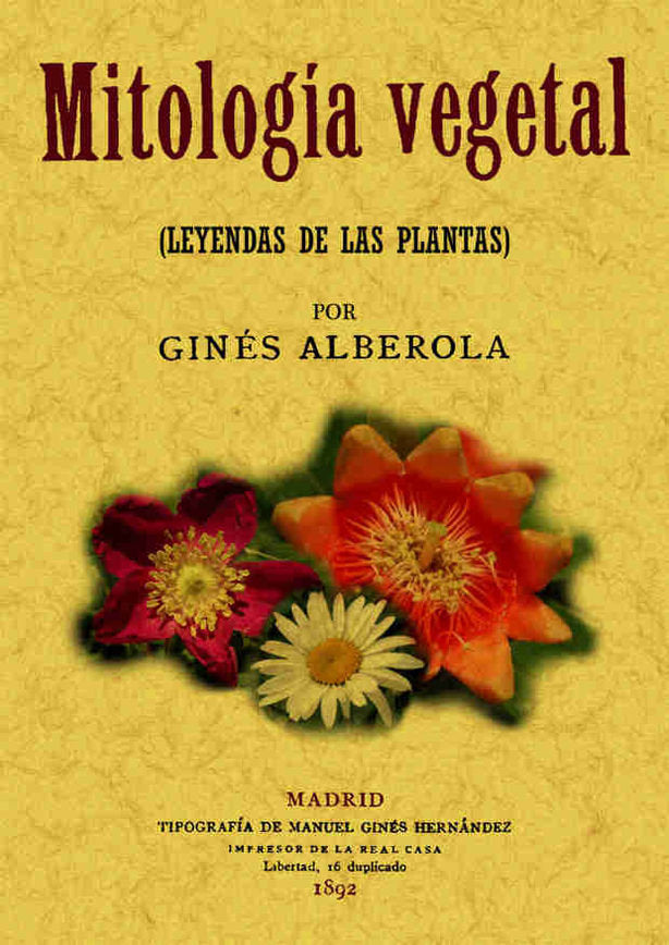 Mitologia vegetal (Leyendas de las plantas), de Alberola, Gines | portada del libro