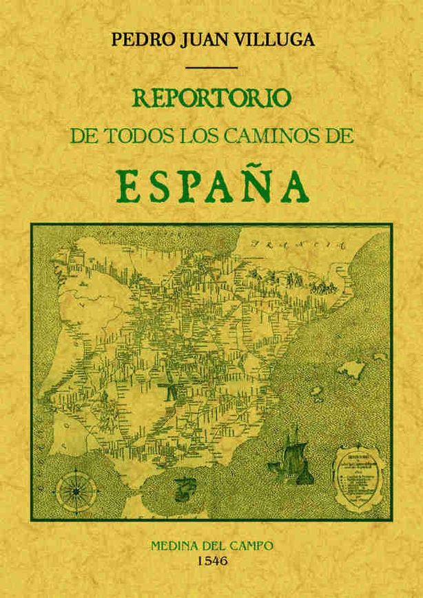 Reportorio [sic.] de todos los caminos de España, de Villuga, Pedro Juan | portada del libro