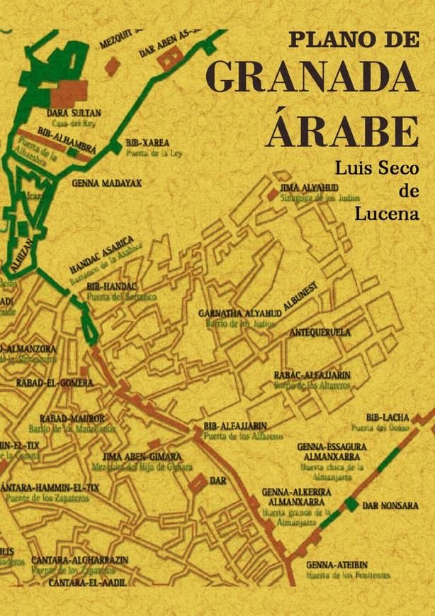 Plano de Granada Arabe, de SECO DE LUCENA, LUIS | portada del libro