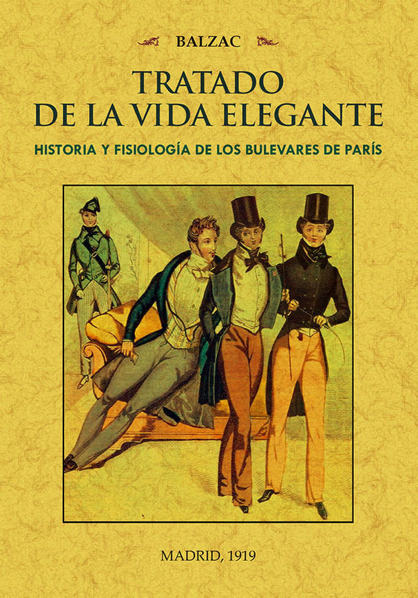 Tratado de la vida elegante, de de Balzac, Honoré | portada del libro