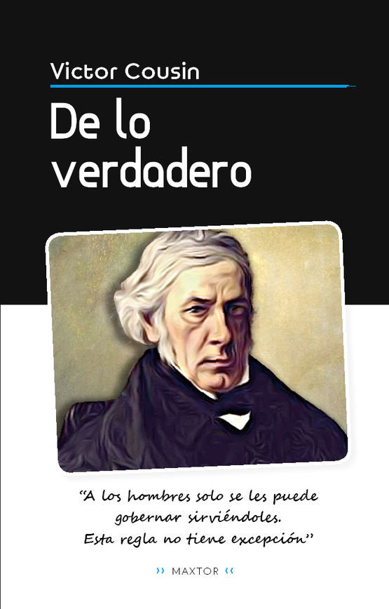 De lo verdadero, de Cousin, Víctor | portada del libro