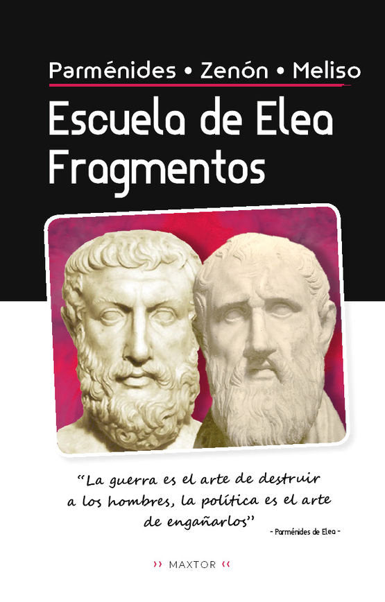 Escuela de Elea. Fragmentos, de MELISO | portada del libro
