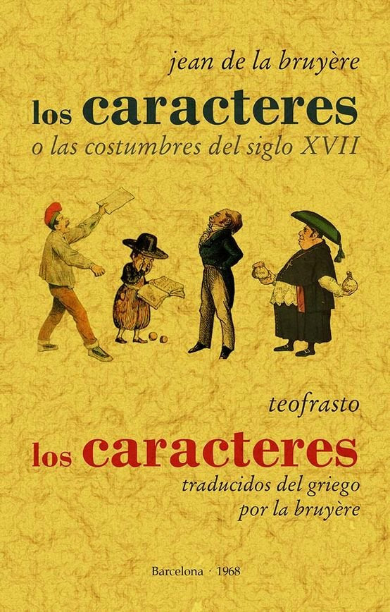 Los caracteres, de DE LA BRUYÔRE, JEAN | portada del libro