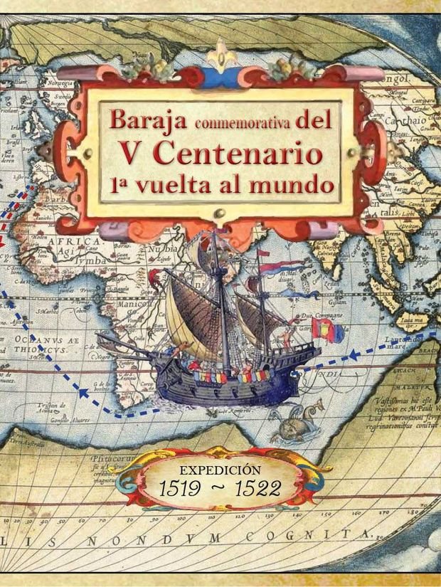 BARAJA CONMEMORATIVA V CENTENARIO DE LA 1ª VUELTA AL MUNDO. | portada del libro
