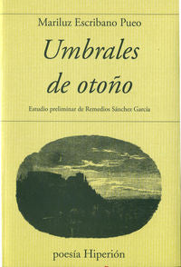Umbrales de otoño, de Escribano Pueo | portada del libro