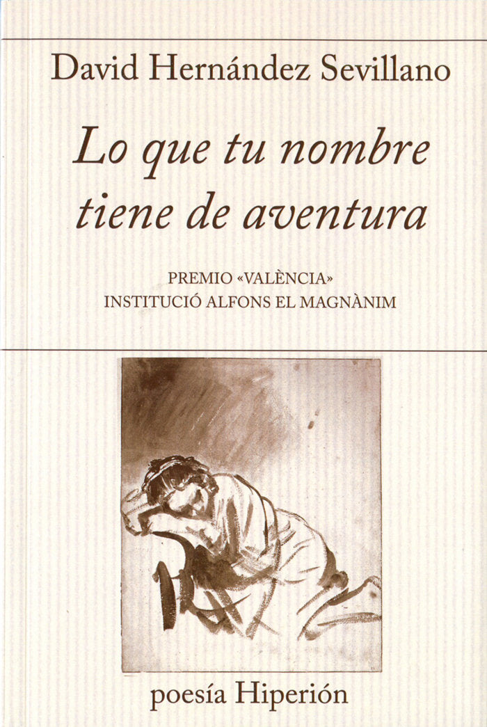 Lo que tu nombre tiene de aventura, de Hernández Sevillano, David | portada del libro