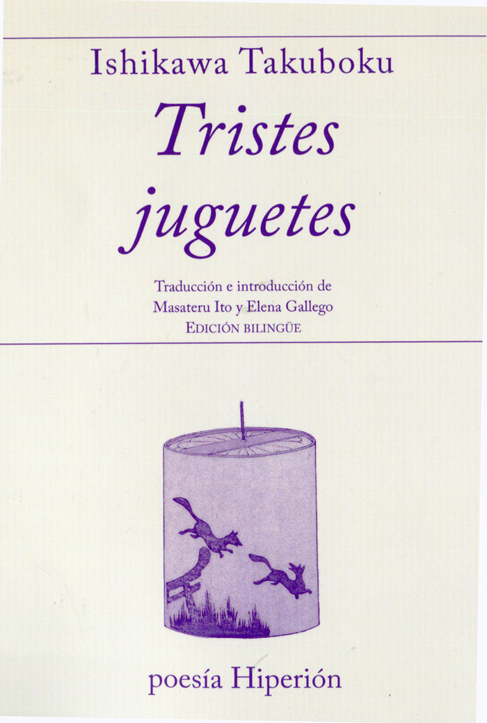 Tristes juguetes, de Takuboku, Ishikawa | portada del libro