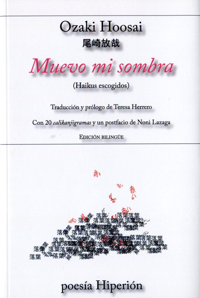 Muevo mi sombra, de Hoosai, Ozaki | portada del libro