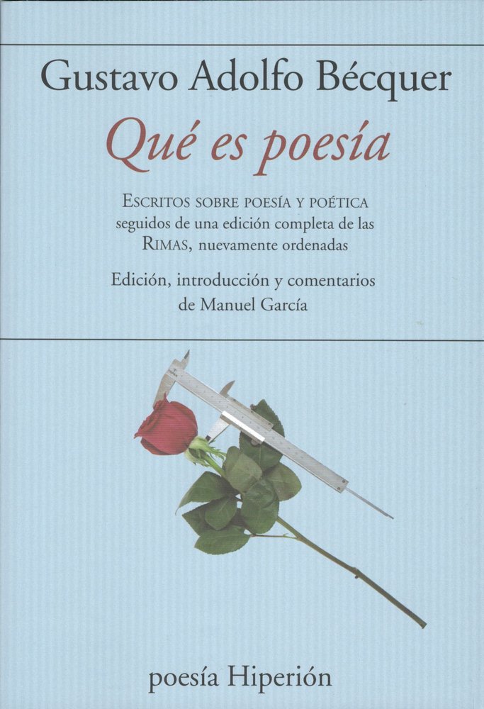QUE ES POESIA, de BECQUER, GUSTAVO ADOLFO | portada del libro