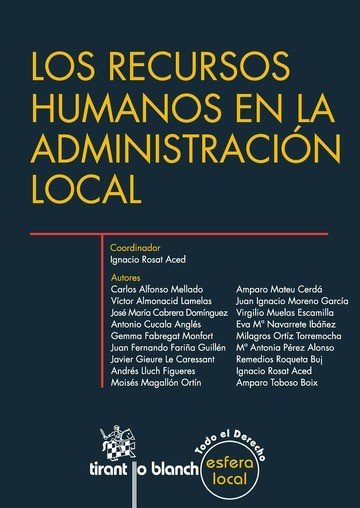 Los recursos humanos en la administración local, de ALFONSO MELLADO | portada del libro