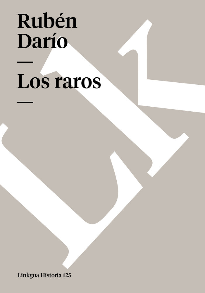 LOS RAROS, de Darío, Rubén | portada del libro