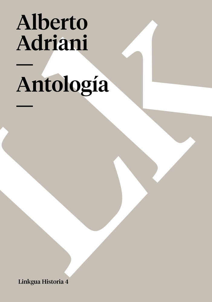 ANTOLOGIA, de Adriani, Alberto | portada del libro