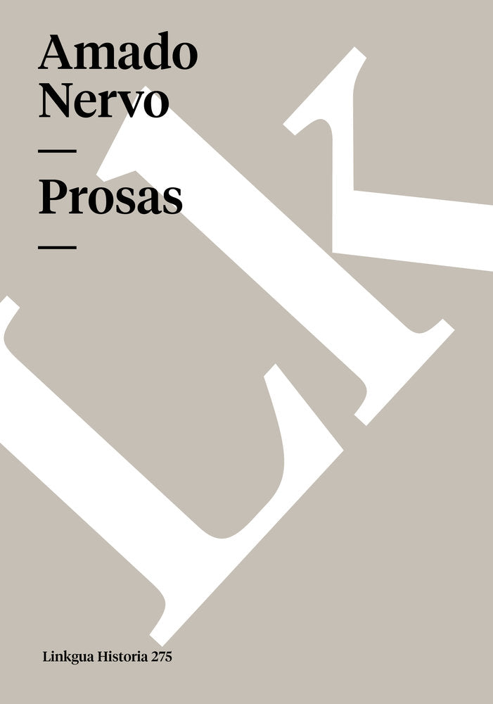 PROSAS, de Nervo, Amado | portada del libro