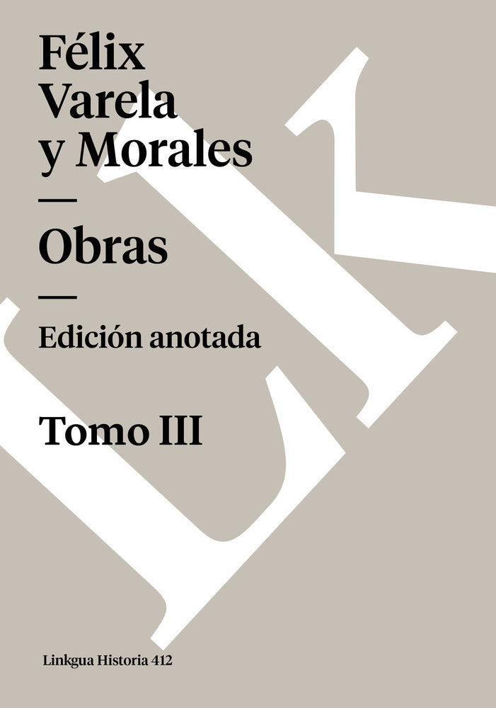 OBRAS III, de Varela, Félix | portada del libro