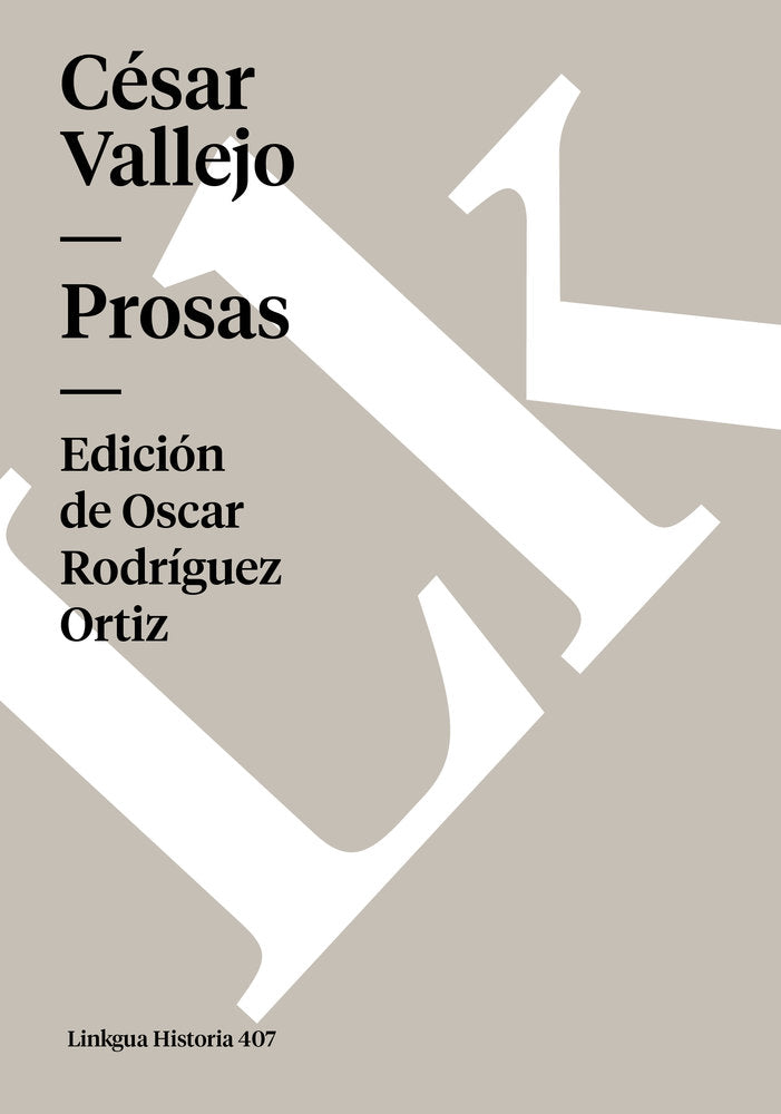 PROSAS, de Vallejo, César | portada del libro