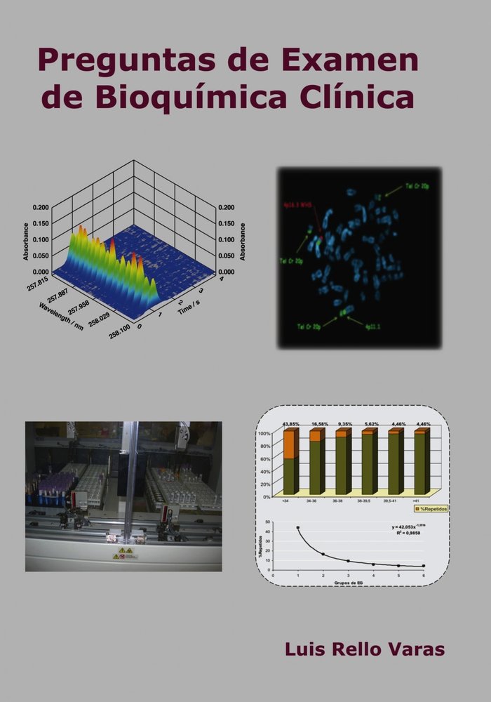 Preguntas de examen de Bioquímica Clinica, de Varas Rello, Luis | portada del libro