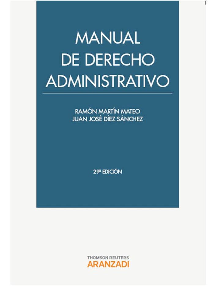 Manual de Derecho Administrativo, de Díez Sánchez, Juan José | portada del libro