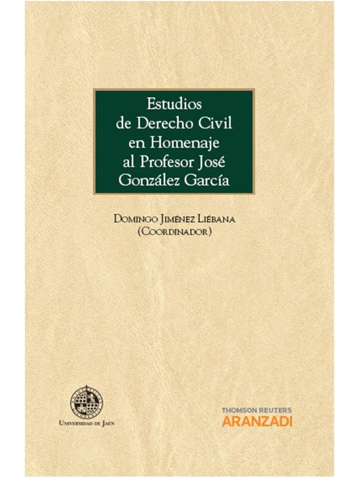 Estudios de Derecho Civil en Homenaje al Profesor José González García, de Jiménez Liébana, Domingo | portada del libro