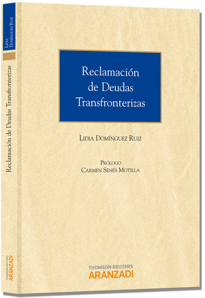 Reclamación de Deudas Transfronterizas, de Dominguez Ruiz, Lidia | portada del libro