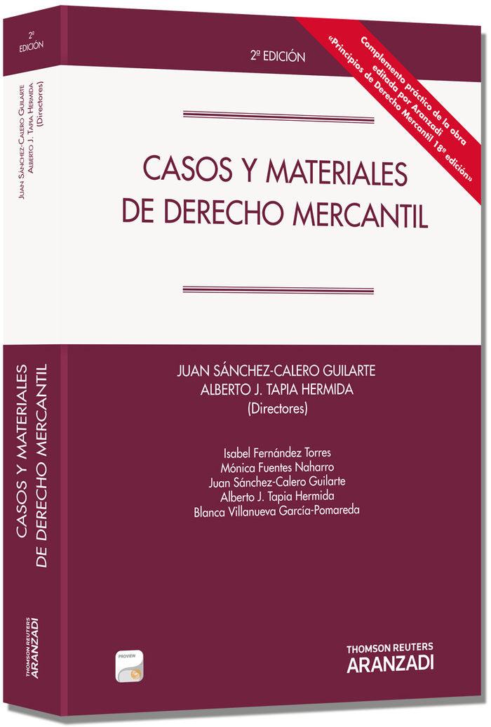 Casos y Materiales de Derecho Mercantil (Papel + e-book), de Fernández Torres, Isabel | portada del libro