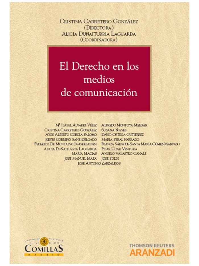 El Derecho en los Medios de Comunicación, de UNIVERSIDAD, DE COMILLAS | portada del libro