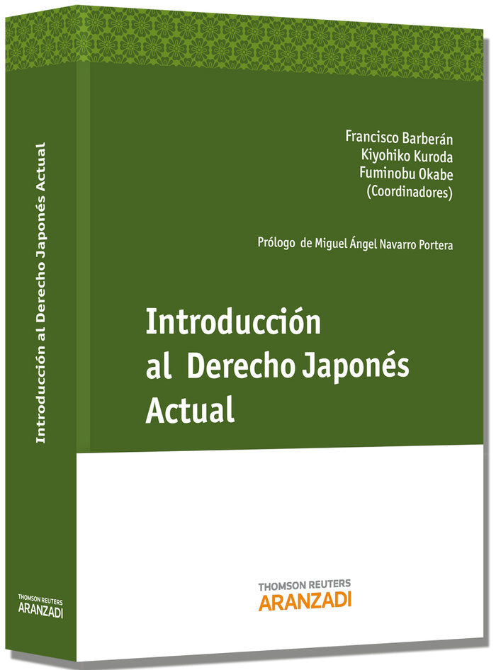 Introducción al Derecho Japonés Actual, de Barberán, Francisco | portada del libro