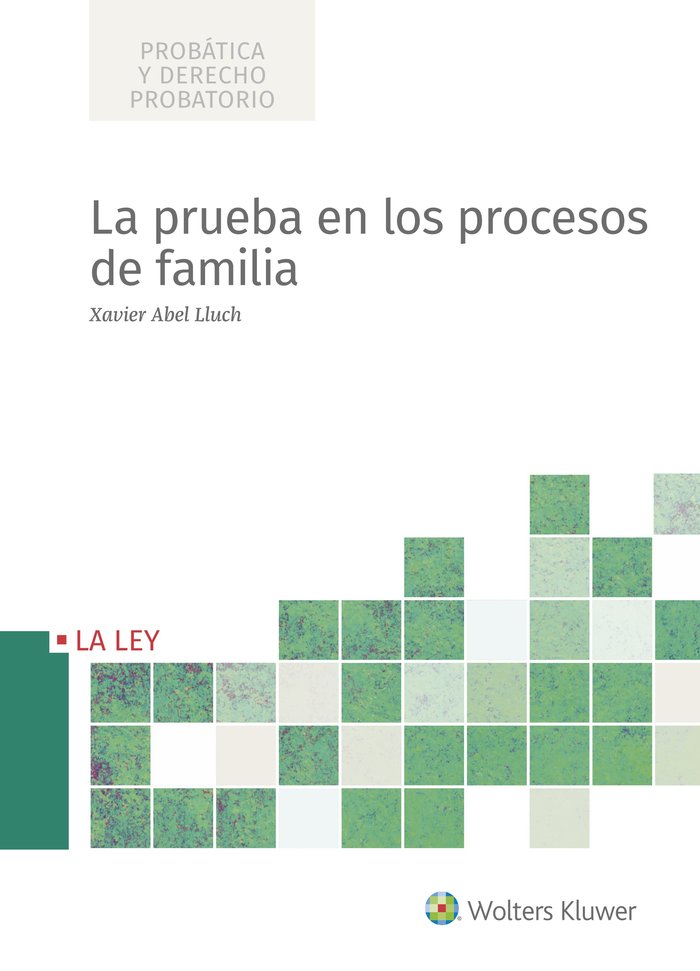 La prueba en los procesos de familia, de Abel Lluch, Xavier | portada del libro