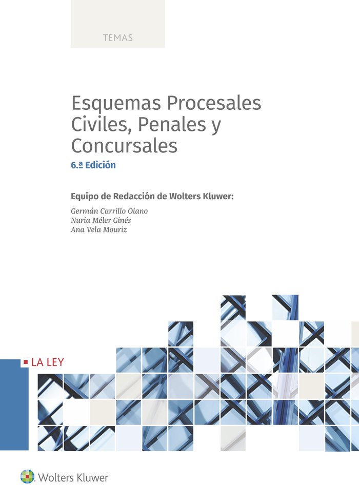 ESQUEMAS PROCESALES CIVILES, PENALES Y CONCURSALES | portada del libro