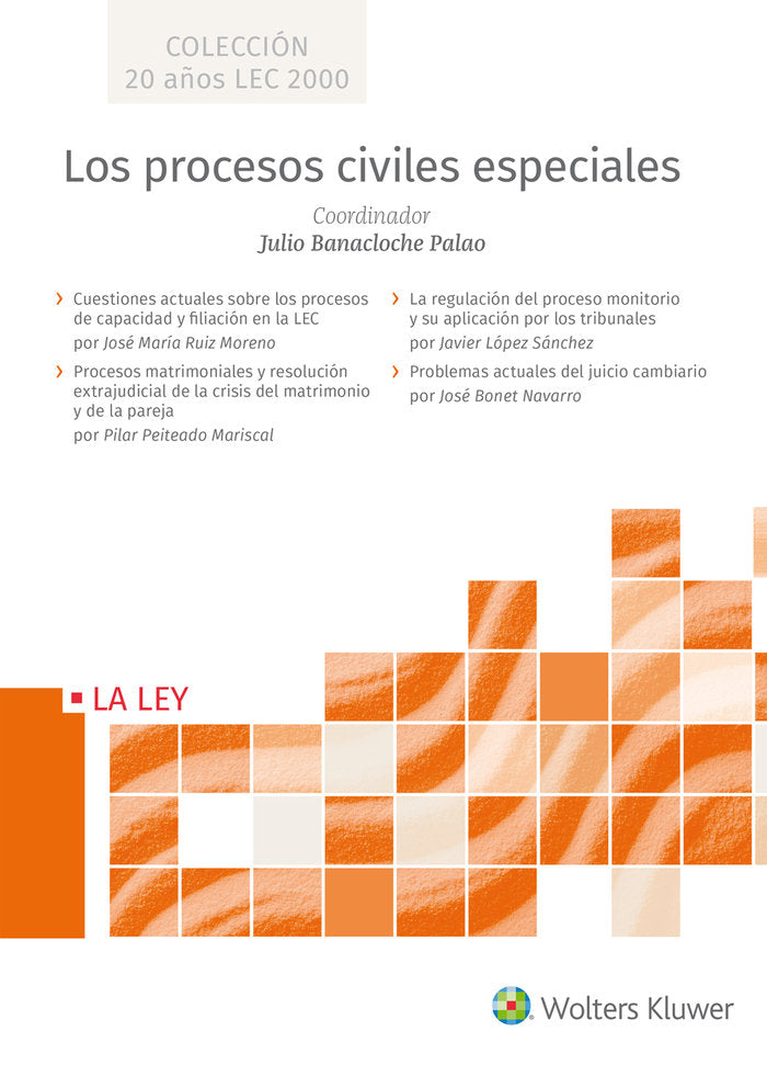 Los procesos civiles especiales, de Banacloche Palao, Julio | portada del libro
