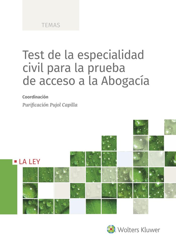Test de la especialidad civil para la prueba de acceso a la abogacía, de Pujol Padilla, Purificación | portada del libro