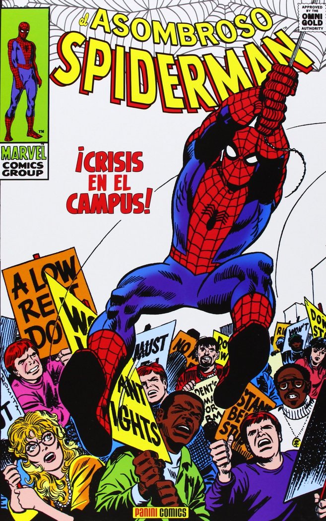 EL ASOMBROSO SPIDERMAN: CRISIS EN EL CAMPUS, de LEE | portada del libro
