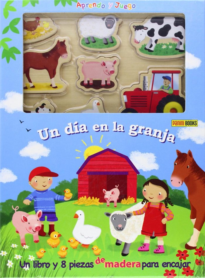 Aprendo y juego un dia en la granja, de VV.AA. | portada del libro