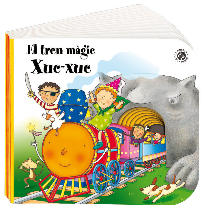 Nous llibres amb forats. El tren màgic Xuc-Xuc, de Michelini | portada del libro