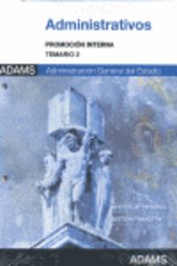 Administrativos, promoción interna, Administración del Estado. Temario 2 | portada del libro