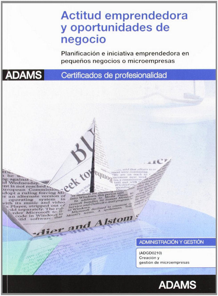 Actitud emprendedora y oportunidades de negocio, de Varios autores | portada del libro