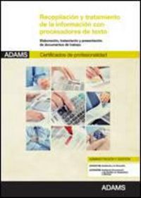Recopilación y tratamiento de la información con procesadores de texto, de Varios autores | portada del libro