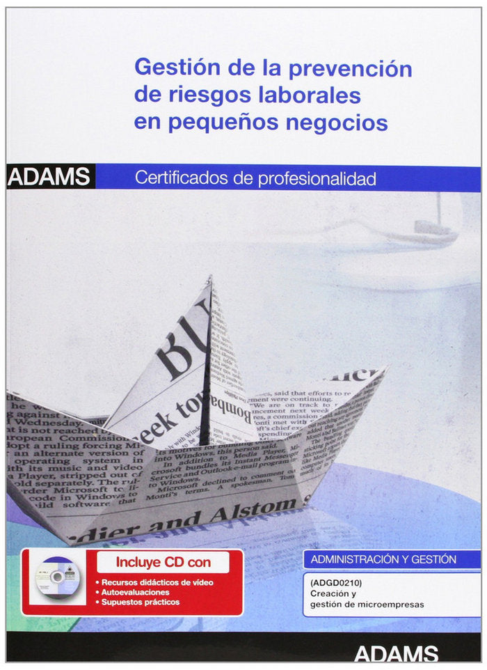 Gestión de la prevención de riesgos laborales en pequeños negocios, de AA.VV. | portada del libro